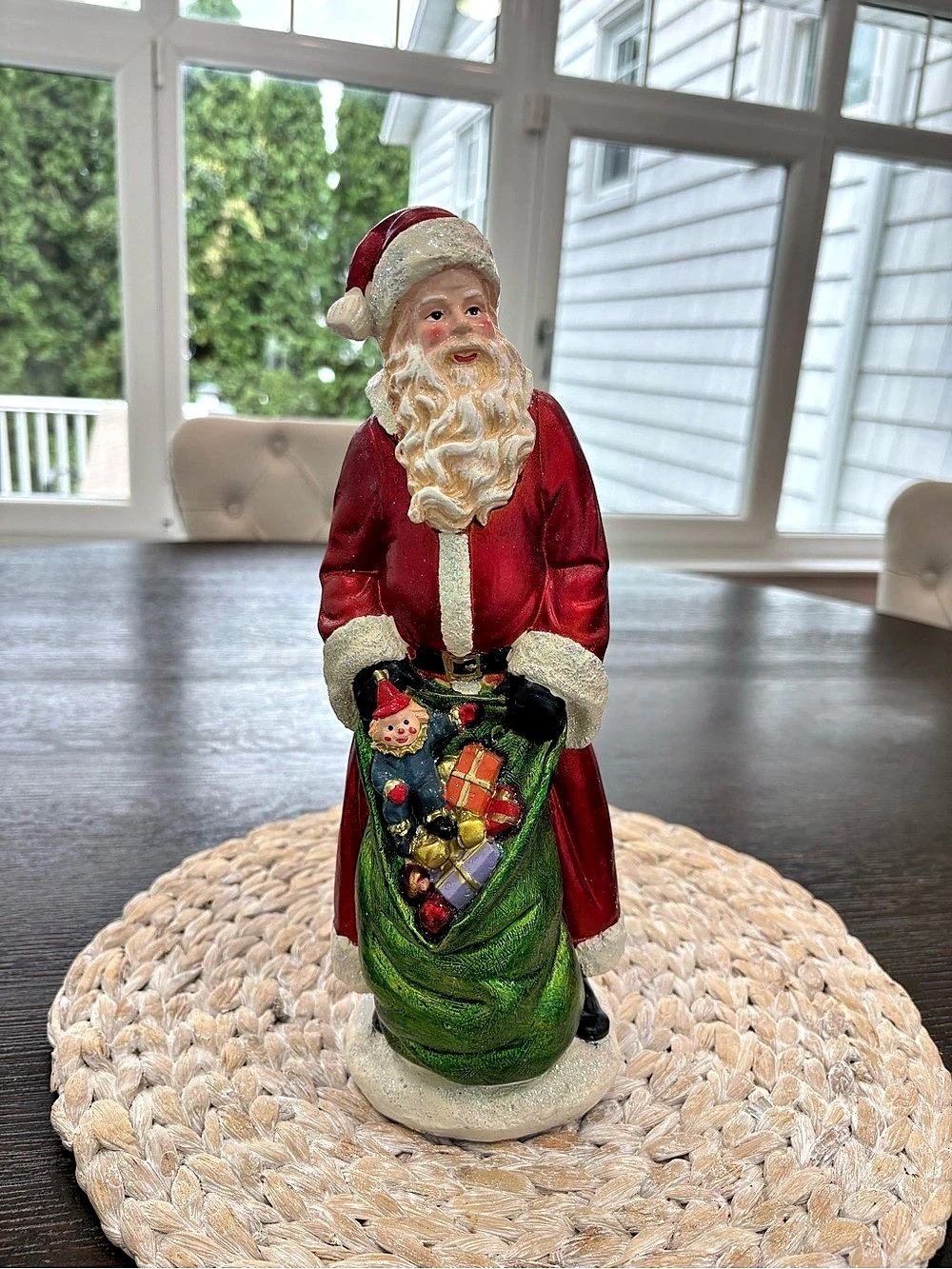 RAZ Imports Holiday Santa figurine Red & Green